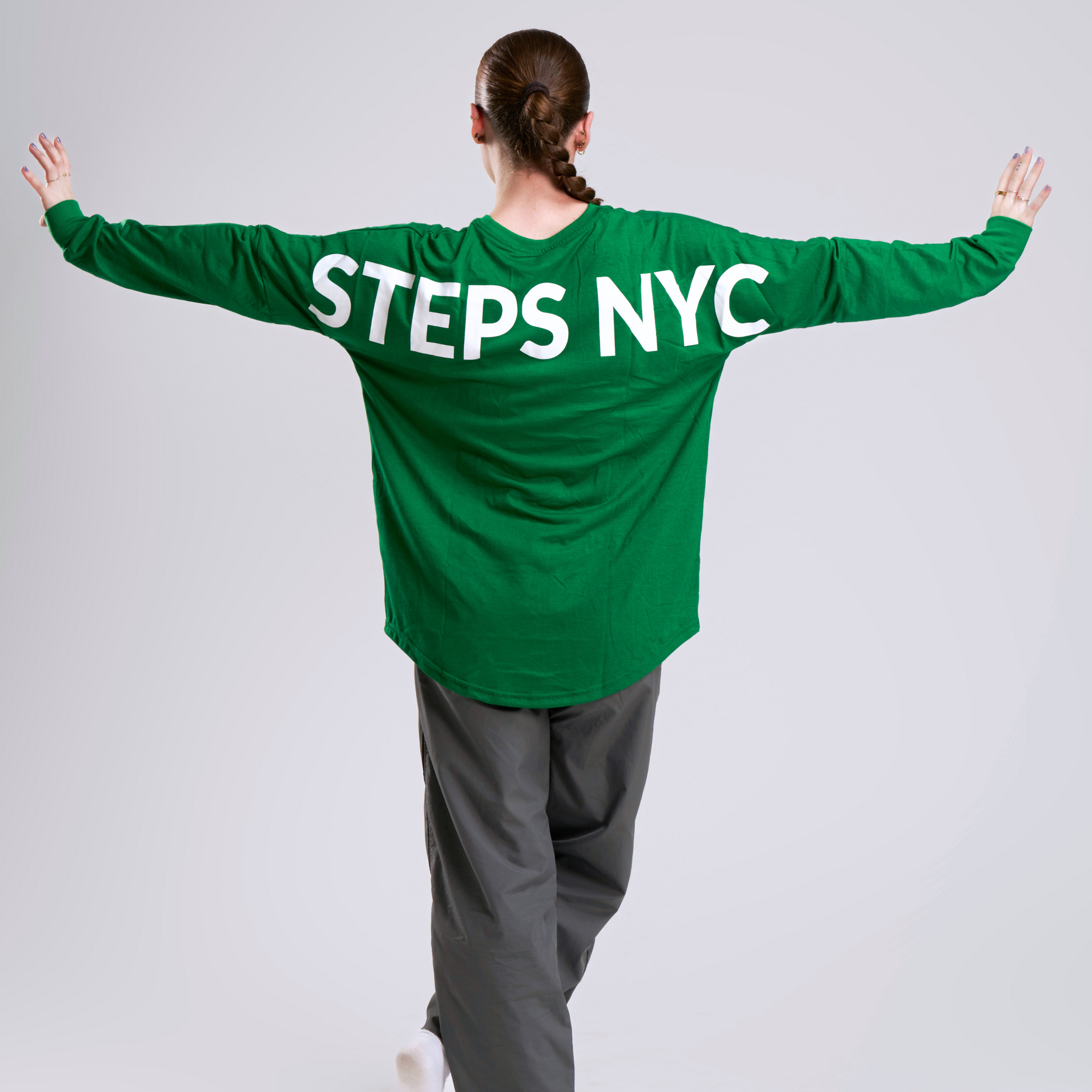 Steps Varsity Long-Sleeve Tee GREEN