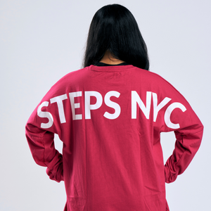 Steps Varsity Long-Sleeve Tee PINK