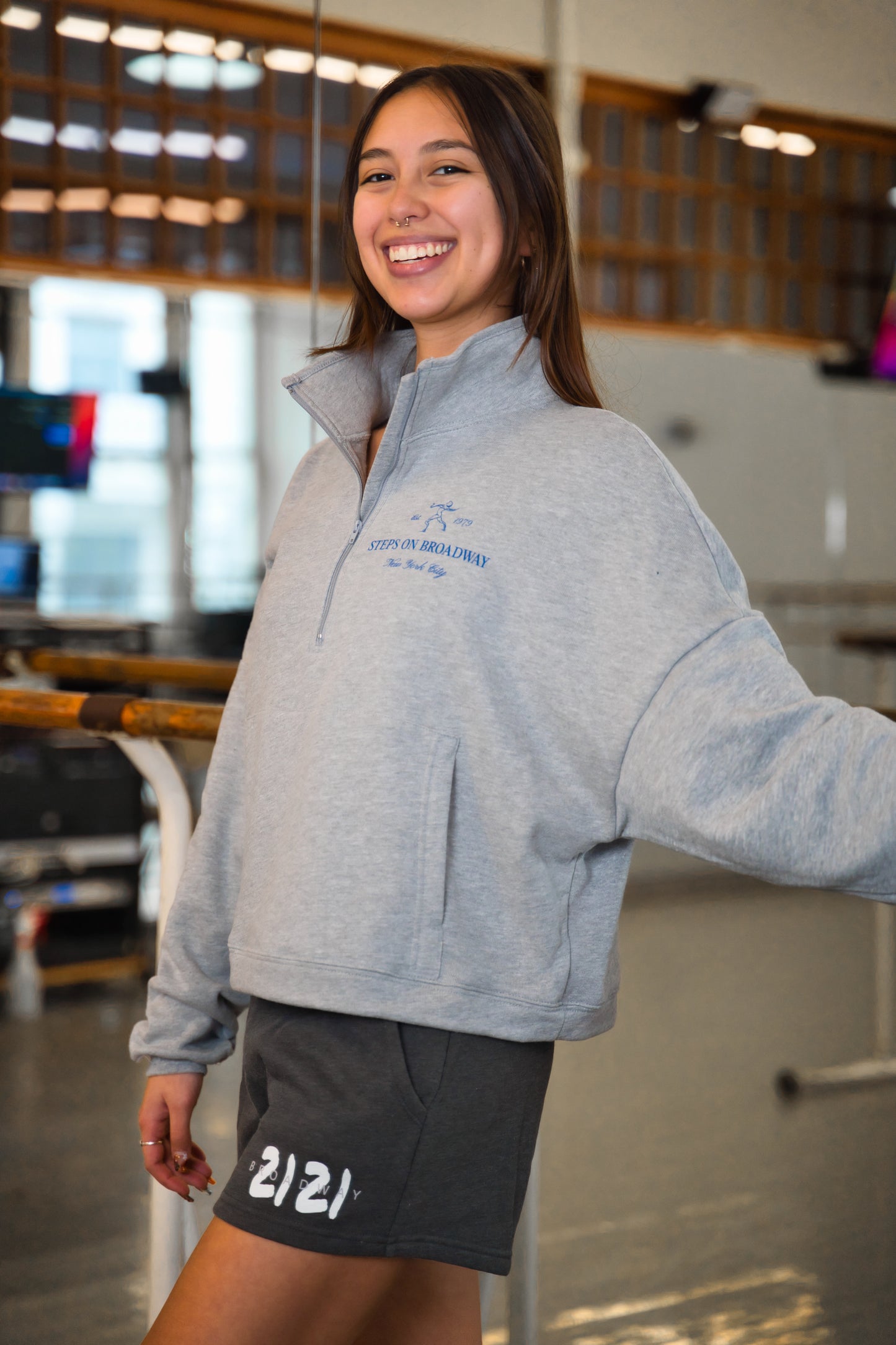 Heather Grey Quarter Zip