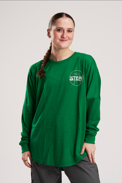 Steps Varsity Long-Sleeve Tee GREEN