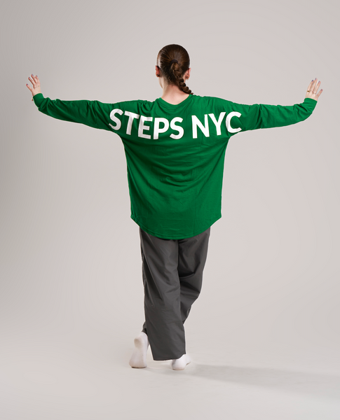 Steps Varsity Long-Sleeve Tee GREEN