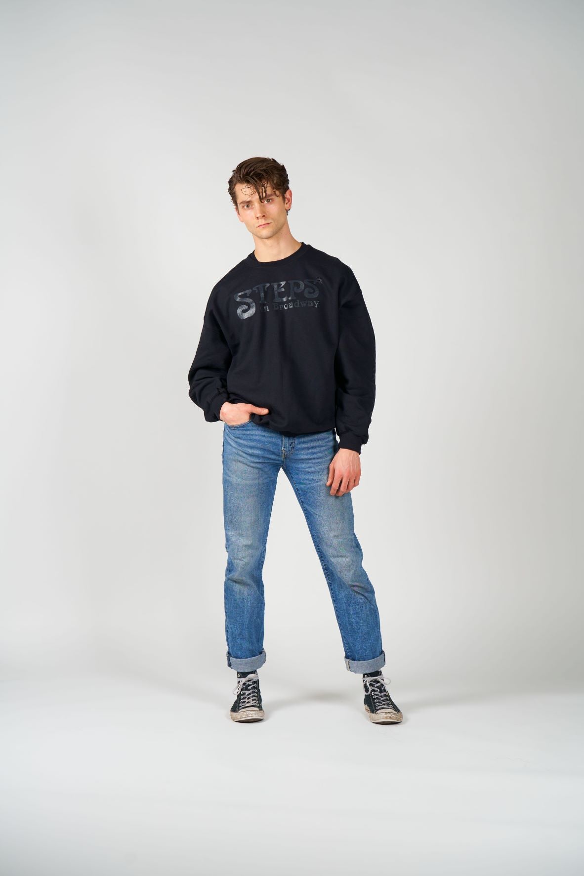 Unisex Crewneck Sweatshirt in Black